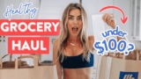 how i eat high-protein on a budget | my $99 ALDI healthy grocery haul (1 week of meals for 4)